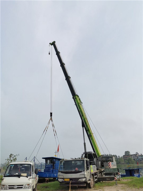 祁东县桥梁建设吊装案例